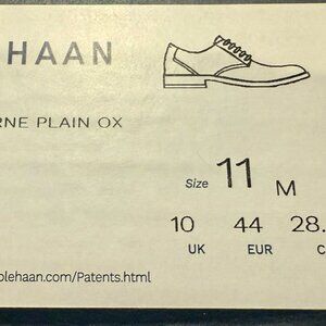 Cole Haan Hawthorne Oxford Shoes – Black – Size 11M
